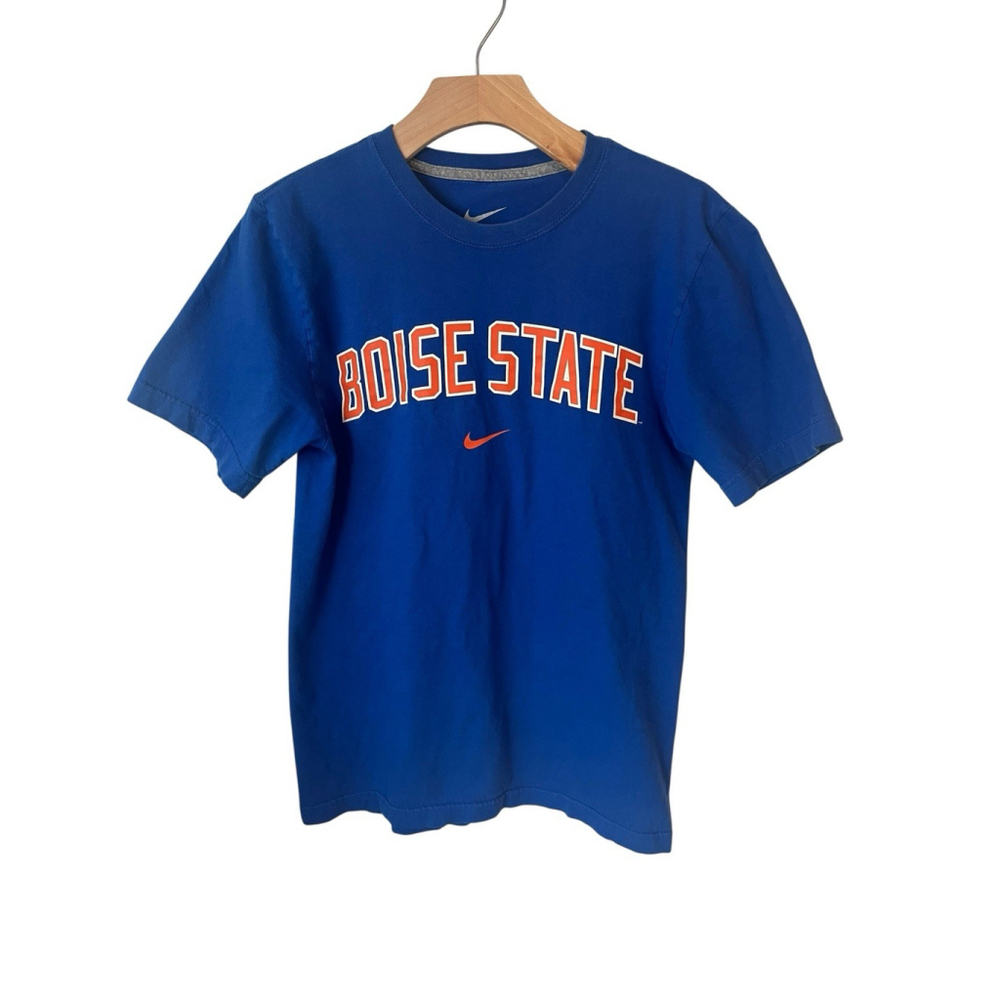 Nike Boise State Broncos T-Shirt Mens Small Blue Orange